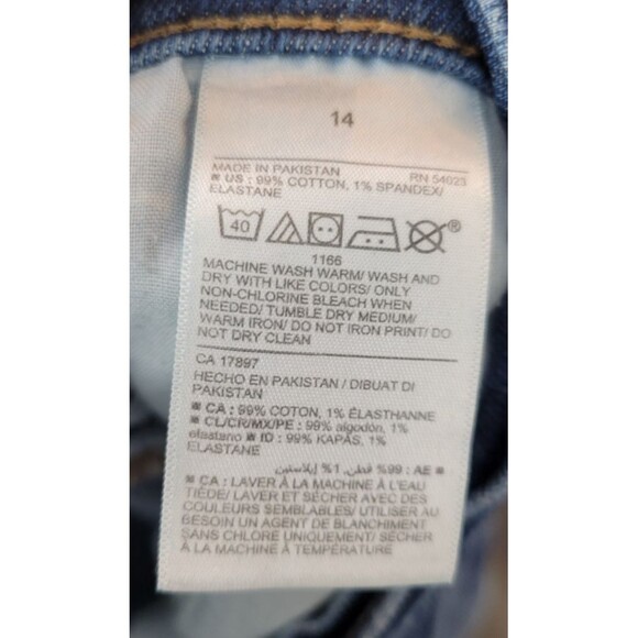 Old Navy Womens Sky-Hi Straight Jeans Size 14 Extra High-Rise Button Fly - Picture 5 of 6